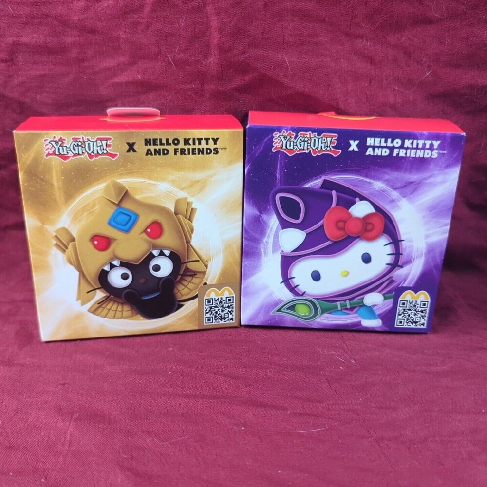 2024 Yu-Gi-Oh x Hello Kitty and Friends McDonald's Happy‎ Meal Toy Set of 2